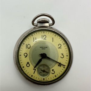 Antique Westclox Dax Pocket Watch - As Is